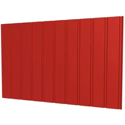 Trapezblech T7M | Wand | Stahl 0,50 mm | 25 μm Polyester | 3016 - Korallenrot