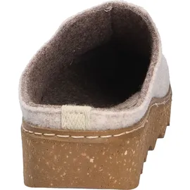 ROHDE Damen Hausschuh Pantoffel Filz zarte Farbe bequem Foggia-D 6120, Größe:37 EU, Farbe:Beige - 37