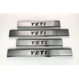 lzbbd mne parts für Skoda Yeti 2009-2017 4 Stück Chrom Einstiegsleisten Schutz 4 Tür Edelstahl