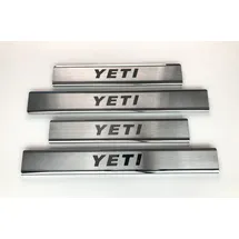 lzbbd mne parts für Skoda Yeti 2009-2017 4 Stück Chrom Einstiegsleisten Schutz 4 Tür Edelstahl