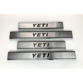 lzbbd mne parts für Skoda Yeti 2009-2017 4 Stück Chrom Einstiegsleisten Schutz 4 Tür Edelstahl