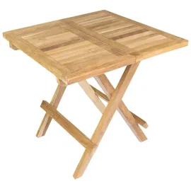 VCM Gartentisch 50 x 50 x 50 cm Braun
