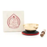 Klangschalen-Center GmbH Klangschalen-Set in Box mini creme mit Buddha