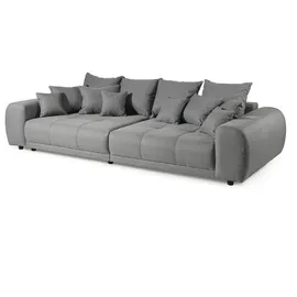 Livora Big-Sofa Polyester 3-Sitzer Grau