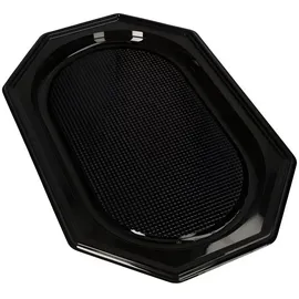 Papstar Starpak 10 Servierplatten, PET schwarz