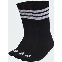 adidas 3er Pack Cushioned Sportswear Crew Socken Schwarz/Weiß 34-36