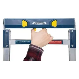 WERNER 79023 Verstellbare Pro Arbeitsbühne Work & Access, Silber, Einheitsgröße - Silber