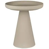 Gasper Beistelltisch H 56 cm KAYO, Ø 51 cm - Sandfarben Metall