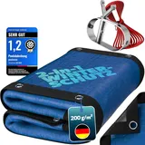 Poolomio Poolabdeckung oval grün 760 x 460 cm