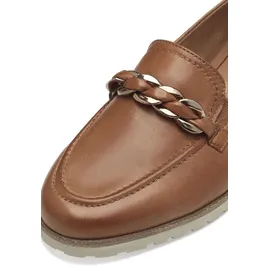 TAMARIS LEATHER) Loafers (1-24200-42) cognac