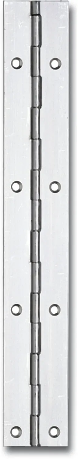 Schmale Stangenscharnier gebohrt 1740 x 25 mm, Stahl vernickelt