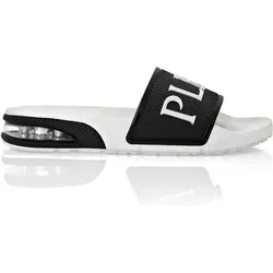 PLEIN SPORT Herren Badeslipper Badeschuhe, Wei?, 38
