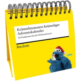 Reclam, Philipp Krümelmonsters krümeliger Adventskalender 24 Postkarten für die Weihnachtszeit