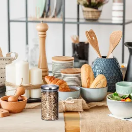 Relaxdays Vorratsglas 1 l 3 St.