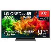 LG 55QNED80B6B 55" QNED evo AI Mini LED 4K TV