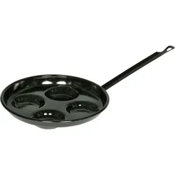 Riess Augen/Spiegelei/Pfanne Ø26cm Mini-Pancakes Classic Schwarz Emaille