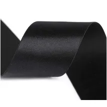maDDma Gummiband Satin schwarz 2 m x 5 cm