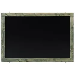 Wetterfeste Outdoor Kreidetafel mit Holzrahmen / Grün 55x155cm