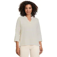 Cartoon Casual-Bluse mit Lurexfaden in White/Orange | Gr.: 38