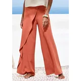 French Connection Leinenhose weit fließend Orange 44/46