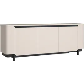 Forte Vodol 204,9 x 77,9 x 44,8 cm Beige/Schwarz