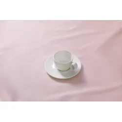 Maastricht Porselein Maastricht Porzellan Kaffeetasse Lux 19 cl Offwhite 4 Stück