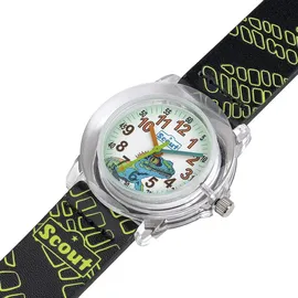 Scout Crystal 280305053 Quarzuhr schwarz, grün, Armbanduhr, Kinderuhr