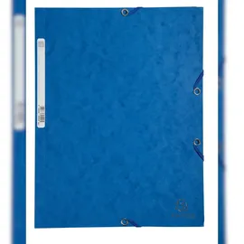 Exacompta Sammelmappe DIN A4 Blau Karton 24 x 32 cm 25 Stück