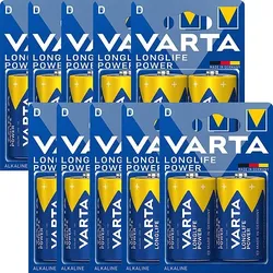 Varta Longlife Power Mono D LR20 Alkaline Batterie - 20er Verpackung