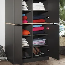 Vicco Kleiderschrank Betti, 82 x 179 cm, mit 4 Türen