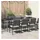 vidaXL Gartentisch 250 x 100 x 75 cm Grau