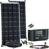 Offgridtec Solaranlage Basic L 200W 12V o. 24V basicPremium-L Solar Garten-Set