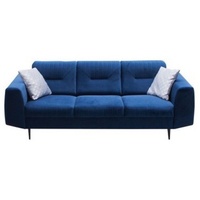 MOEBLO Sofa Treviso, Sofa ohne Schlaffunktion, Modernes Sofa, Kleines Sofa,Sofa im Wohnzimmer Sofa 3-Sitzer, (BxHxT):230x91x85 cm blau