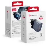forcell F-Energy Ladegerät mit USB C und USB A mit PD und Quick Charge 4.0