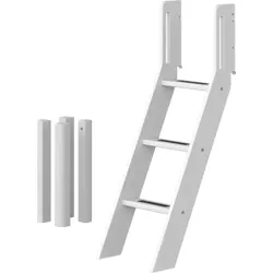 Flexa White Umbau-Set Schrägleiter und Pfosten für halbhohes Bett
