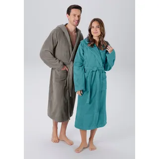 MY HOME Unisex-Bademantel »Regona, Hotelbademantel, Morgenmantel, Standardlänge & Überlänge« Gr. XXXL, grau, , 12733438-XXXL