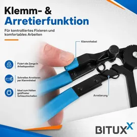 BITUXX Schlauchschellenzange 11 tlg