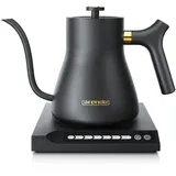 Arendo Wasserkocher mit Temperatureinstellung, 40° bis 100°, Warmhaltefunktion, Zwischenmessungen, 0,5 Liter, asiatisches Design