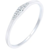 Elli DIAMONDS Verlobungsring Diamant (0.07 ct) Bridal 925 Silber Ringe Damen