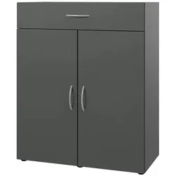 Kommode  Multischrank-System ¦ grau ¦ Maße (cm): B: 80 H: 98 T: 40.0