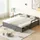lanki international gmbh Odikalo Schlafsofa Polsterbett Ausziehbar 90/180*200cm Schubladen Lattenrosten grau - Grau