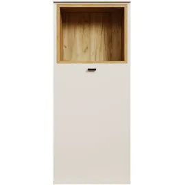 trendteam Sao Paulo Kommode 40 x 95 x 31 cm Beige/Evoke Eiche