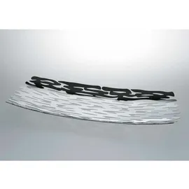 Alessi Alessi, Dekoschale, Dekoschale aus Stahl silberfarben (51.5 x 19.5 cm)