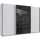 WIMEX Schwebetürenschrank Norderstedt 360 x 236 x 64 cm Weiß/Schwarz