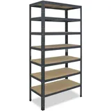 shelfplaza Schwerlastregal Metall 230x70x40 cm anthrazit 7 Böden
