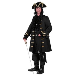 thetru Kostüm Herren Piratenjacke, Schwarze Uniformjacke für barocke Herren schwarz XXLMETAMORPH