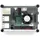 BerryBase Gehäuse für Raspberry Pi 3B+, 3B, 2B mit Lüfter, stackable, transparent/schwarz