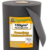 Aquagart 48m2 Gartenvlies Unkrautvlies Unkrautfolie Mulchfolie Mulchvlies 150g 1,2m
