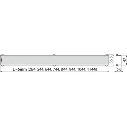 AlcaDrain Duschrost DESIGN 750 ANTIC