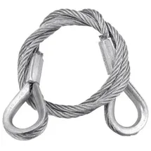 Eurolite Stahlseil 600x3mm silber mit Kausche